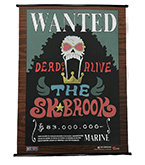 One Piece Wanted Poster Brook Wall Scroll