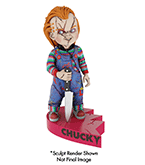 Bride Chucky Head Knocker Chucky Statue Heart Connect Base