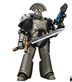 Warhammer Horus Heresy Iron Warrior Tactical Sgt With Sword 1/18 Scale Action Figure