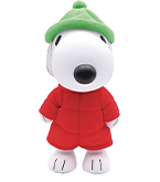 Peanuts Snoopy Puffer Jacket 8-Inch Figurekey Plush