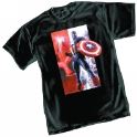 CAPTAIN AMERICA RED WHITE BLUE T/S XL