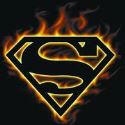 SUPERMAN FLAME LOGO T/S XXL