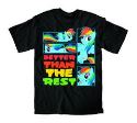 MY LITTLE PONY BETTER THAN THE REST BLK T/S LG