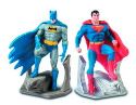 SUPERMAN AND BATMAN RESIN BOOKEND SET