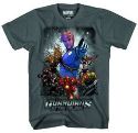 GOTG SPACE POLICE PX CHARCOAL T/S LG