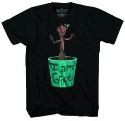 GOTG LIL GROOT PX BLK T/S MED