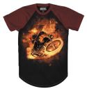 GHOST RIDER FLAME WHIP PX BLACK T/S XL