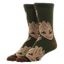 MARVEL GOTG YOUNG GROOT ALL OVER PRINT CREW SOCKS