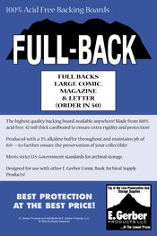 FULL BACKS LARGE COMIC MAGAZINE & LETTER (ORDER IN 50)