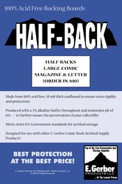 HALF BACKS LG COMIC MAG & LETTER (ORDER IN 100) (Net)