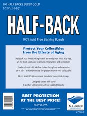 HALF BACKS SUPER GOLD (ORDER IN 100) (Net)