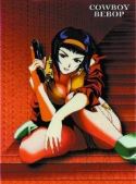 COWBOY BEBOP FAYE VALENTINE GUN WALL SCROLL
