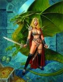 CLYDE CALDWELL DRAGORAS DUNGEON LITHO PRINT