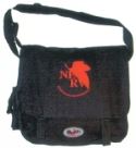 NERV LOGO BLACK MESSENGER STYLE BAG