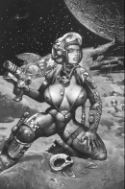 HEAVY METAL LOST IN SPACE COVER BY SIMON BISLEY POSTER