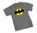 BATMAN SYMBOL II GREY T/S LG