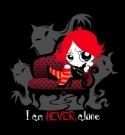 RUBY GLOOM I AM NEVER ALONE BABYDOLL T/S LG