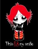 RUBY GLOOM THIS IS MY SMILE BABY RIB CAP T/S LG