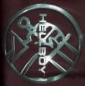 HELLBOY MOVIE LOGO BLACK T/S MED