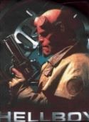 HELLBOY MOVIE HELLBOY WITH GUN BLACK T/S MED