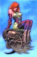 DAWN PIN UP BLUE SGN DIGITAL PRINT