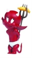 HOT STUFF HOT DOG STATUETTE