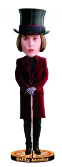 CHARLIE & THE CHOCOLATE FACTORY WILLY WONKA HEAD KNOCKER