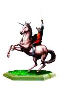 WETA NARNIA PETER ON UNICORN STATUE