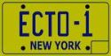 GHOSTBUSTERS ECTO1 LICENSE PLATE REPLICA