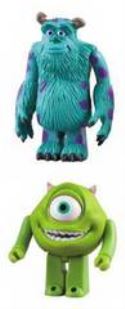 MONSTERS INC SULLY & MIKE KUBRICK 2-PK