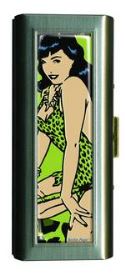 BETTIE PAGE GREEN LEOPARD PERSONAL CASE