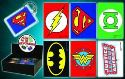 DC COMICS SUPERHERO LOGO 50PC KEYCHAIN ASST