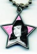 BETTIE PAGE GIRL NEXT DOOR STAR LUCKY CHARM