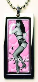 BETTIE PAGE LOVE BETTIE TABLET NECKLACE