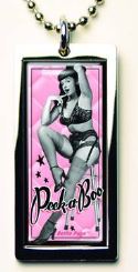 BETTIE PAGE PEEK A BOO TABLET NECKLACE