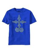KINGDOM HEARTS NOBODY CROSS NAVY PX T/S LG