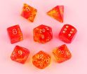 FIREFLY 7 PC DICE SET RED