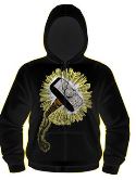 THOR HAMBURST BLK ZIP-UP HOODIE LG