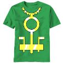THOR LOKI COSTUME GREEN T/S XXL