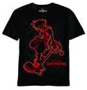 KINGDOM HEARTS SO RED BLK T/S LG