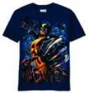 WOLVERINE SLASHER NAVY T/S MED