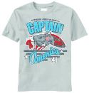 CAPTAIN AMERICA AMERICA THE GREAT SILVER T/S MED