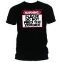 PLEASE DO NOT FEED THE ZOMBIES BLK T/S XL