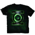 GREEN LANTERN MOVIE METAL MOVIE LOGO BLK T/S LG