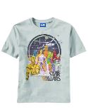SW STARS AND WARS SILVER T/S LG