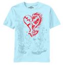 KINGDOM HEARTS HEARTS ABLAZE LIGHT BLUE PX T/S XL