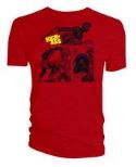 KICK-ASS IN ACTION LINE ART RED T/S LG