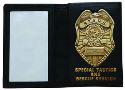 RESIDENT EVIL STARS BADGE & LEATHER WALLET SET