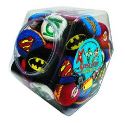 JUSTICE LEAGUE FOOTBAG 36PC FISHBOWL ASST