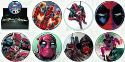 DEADPOOL 2 144PC BUTTON ASST